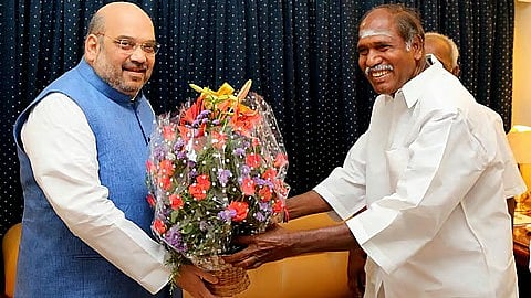 ரங்கசாமி - அமித் ஷா 