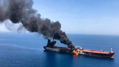 எண்ணெய் கப்பல் மீது ஈரான் தாக்குதல்