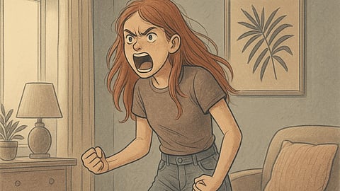 Angry girl 