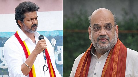 TVK Vijay & Amit shah 