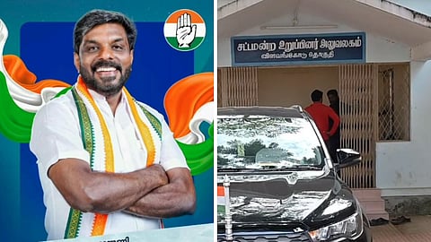 விளவங்கோடு தொகுதி வேட்பாளருக்கு எதிராக போராட்டம்