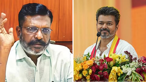 விசிக திருமாவளவன் - தவெக விஜய்