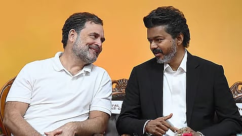 Rahul Breaks DMK-AIADMK Game, Vijay Rises