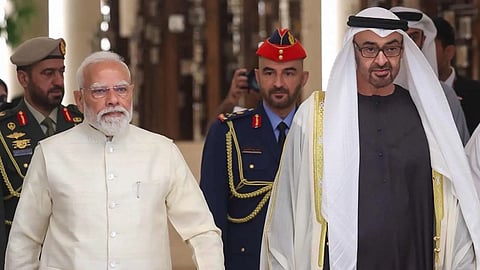 Sheikh Mohammed and modi meet