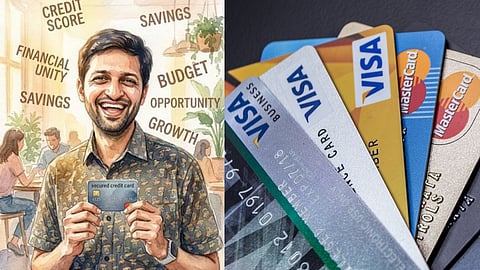 A person who saves up to ₹55,000 annually using 21 credit cards