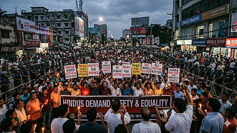 Bangladesh as Hindus hold massive protest Against Alleged Disrespect To Lord Ram