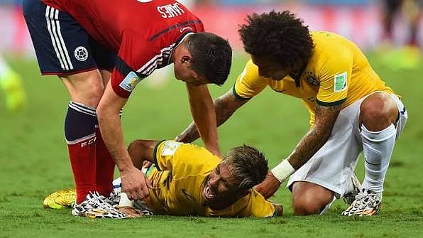 Neymar injury 2014 worldcup