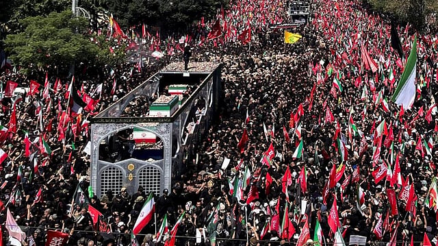 Ali Khamenei's funeral procession 