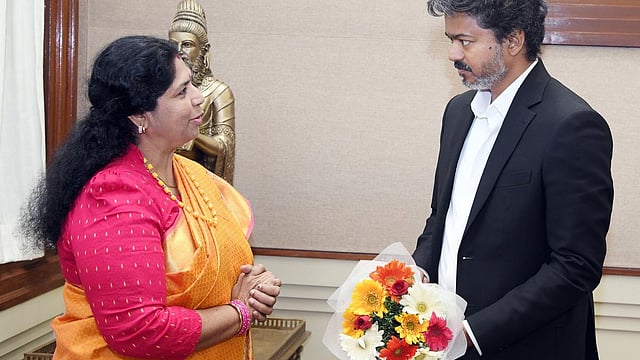 B Jothi Nirmalasamy  & CM vijay 