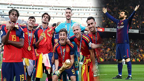 The Barcelona club team behind Spain's championship victory