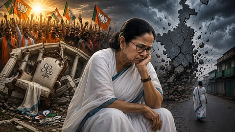 West Bengal TMC Leader Mamata Banerjee Empire Crumbles at one month
