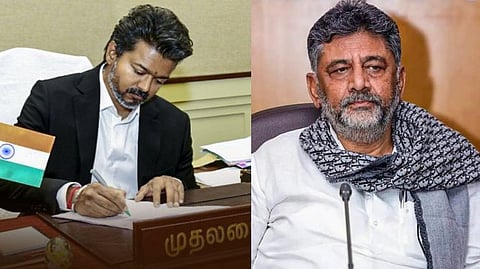 TN CM Vijay Heads to Bengaluru at Cauvery Water Dispute 