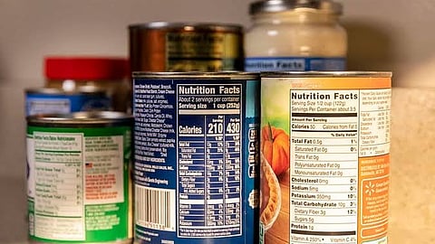 Nutritional labels 