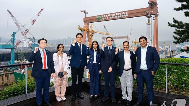 Minister keerthana with Hyundai team 