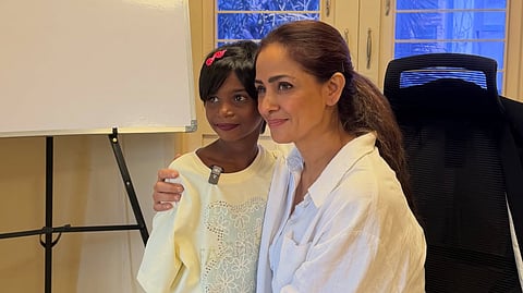 Simran met her special fan Nisha