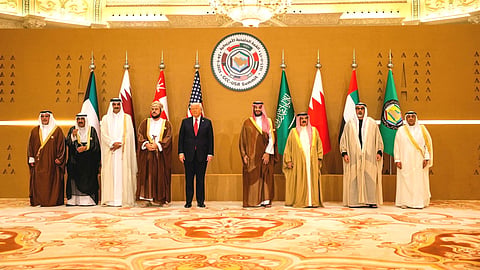 Trump with gulf country leaders 