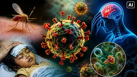 What is Chandipura virus and how does it attack the brain?
