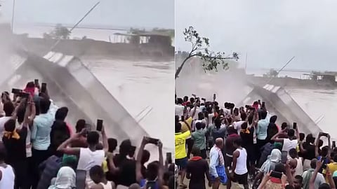 கங்கையில் மூழ்கிய 100 ஆண்டுகள் பழமையான துர்கை கோயில்