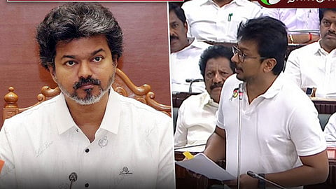 cm vijay Vs Udhayanidhi Stalin arguments in tn assembly