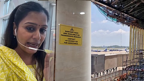 Sanitary napkin facility at the airport