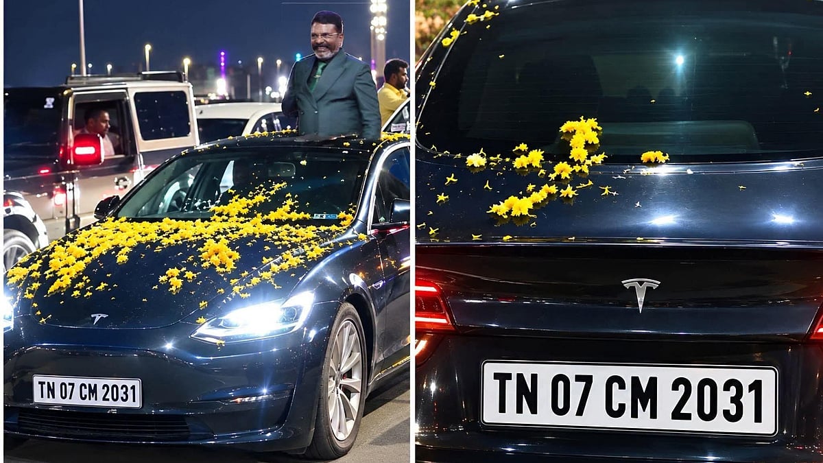 'TN 07 CM 2031' என்ற பதிவெண் கொண்ட காரில் விசிக தலைவர் திருமாவளவன் பயணம்!