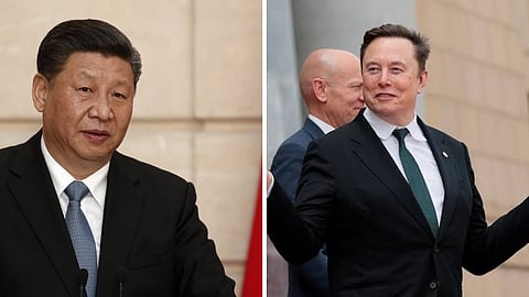 Xi  Jinping & Elon Musk 