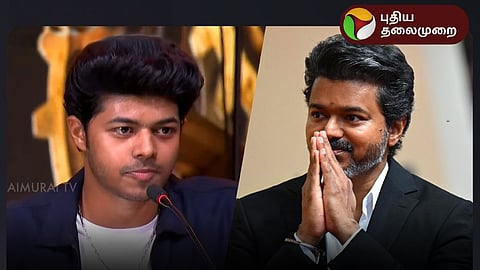 Jason Sanjay has spoken about his father vijay
