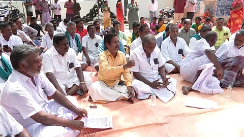 cuddalore thiyagavalli village peoples protest in vs SIPCOT
