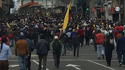 ecuador students protest
