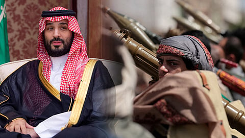 in houthis attack, Saudi prince fleeing in fear taking shelter in bunkers