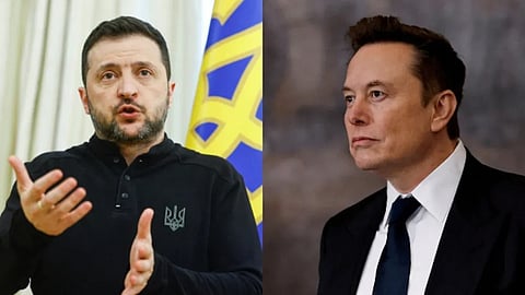 Zelensky , Elon musk 
