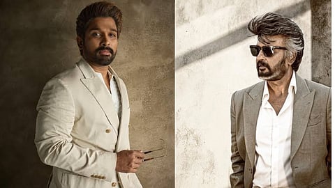 Allu arjun  & Rajinikanth 