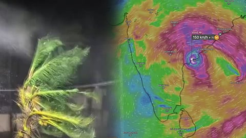 Cyclone Arnab remained stationary in one spot 