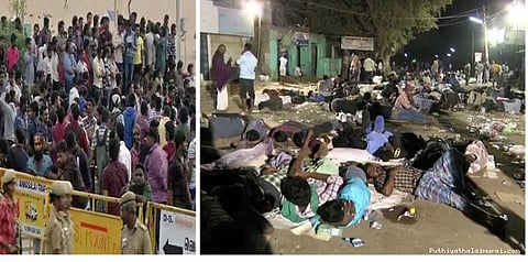 ஜல்லிக்கட்டுக்கு இரவு பகலாக தொடரும் போராட்டம்