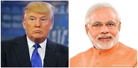 மோடியுடன் தொலைபேசியில் உரையாடும் ட்ரம்ப்