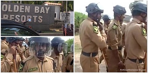 கூவத்தூரில் அதிரடிப்படை நுழைந்தது