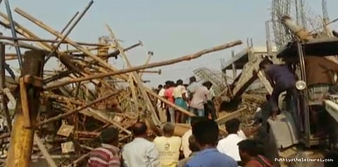 பள்ளிக் கட்டடம் இடிந்து விழுந்து விபத்து: ஒருவர் உயிரிழப்பு