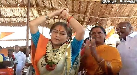 திருப்பூரில் சாமியாடிய மேற்குவங்க பாஜக எம்பி