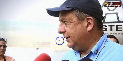 குளவியை தின்ற கோஸ்டா ரிகா அதிபர்