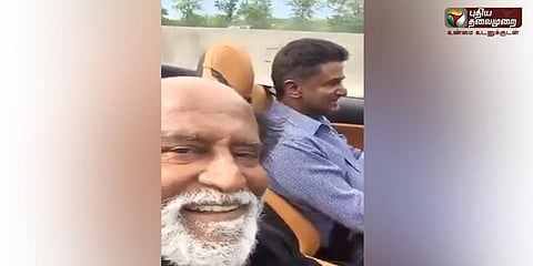அமெரிக்காவில் ரஜினி எடுத்த செல்ஃபி வீடியோ!