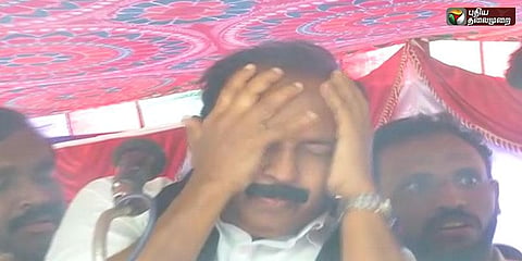 பொதுக்கூட்ட மேடையில் மயங்கி விழுந்த வைகோ