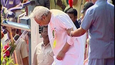 கொடியேற்ற விழாவில் ஒடிசா முதல்வருக்கு ‌திடீர் உடல் நலக்குறைவு