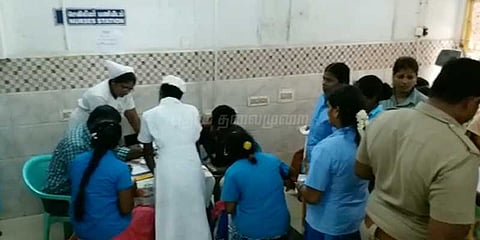 காஞ்சிபுரம் அருகே பேருந்து கவிழந்து வி‌பத்து: 30-க்கும் அதிகமான பெண்கள் படுகாயம்