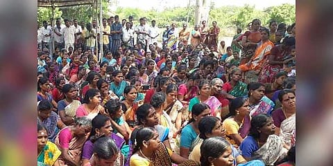 ஓஎன்ஜிசிக்கு எதிராக கதிராமங்கலத்தில் 100-வது நாளாக போராட்டம்