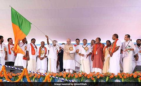 கேரளாவில் பாதயாத்திரையை தொடங்கி வைத்தார் அமித்ஷா: இன்று யோகி பங்கேற்கிறார்