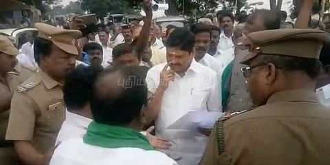 கடலூரில் அமைச்சர் சம்பத்தை முற்றுகையிட்ட விவசாயிகள்‌..!