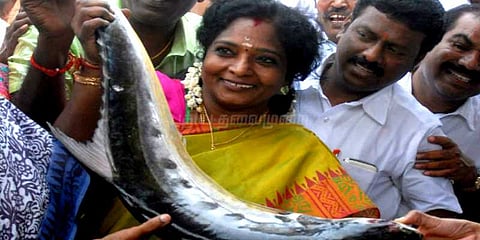 மெரினாவில் உலக மீனவர் தின நி‌கழ்ச்சி: தமிழிசை சவுந்தரராஜன் பங்கேற்பு