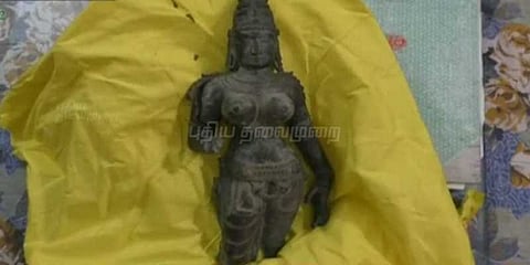 நாமக்கலில் பழங்கால வெண்கல சிலை கண்டெடுப்பு