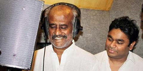 ஏ.ஆர்.ரஹ்மானுடன் இணைந்து பாடுகிறார் ரஜினிகாந்த்
