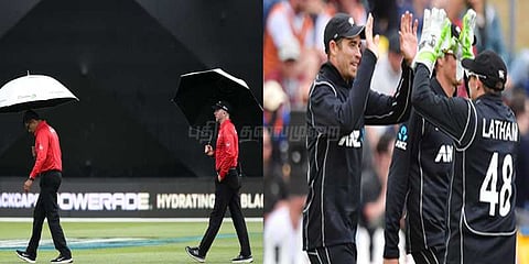 மழையால் ஆட்டம் பாதிப்பு: நியூசிலாந்து வெற்றி 